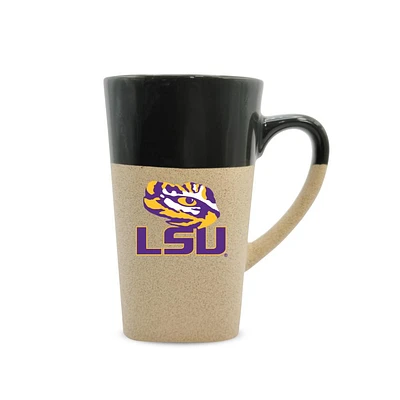 LSU 16 Oz Stone/Glaze Finished Mug