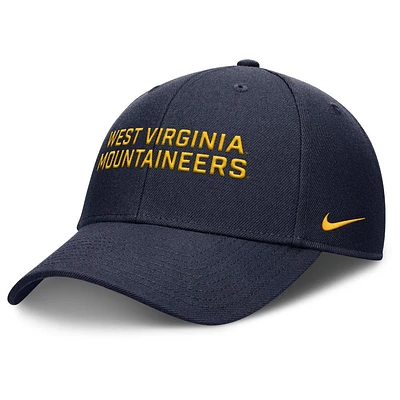 West Virginia Nike Rise Practice Structured Adjustable Cap