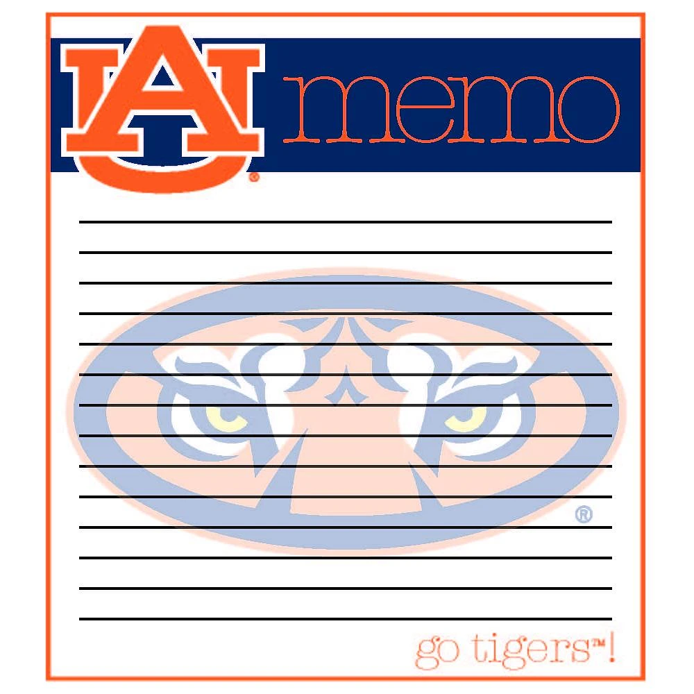Auburn Small Memo Pad 2-Pack