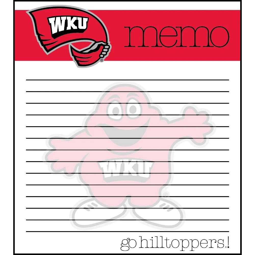 Western Kentucky Small Memo Pad 2-Pack