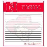 Nebraska Small Memo Pad 2-Pack