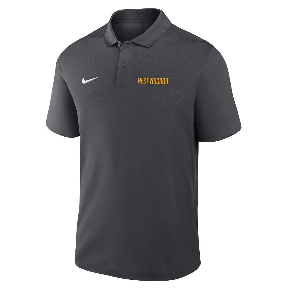 West Virginia Nike Dri-Fit Victory Wordmark Polo