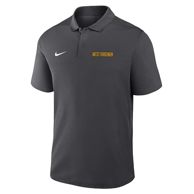 West Virginia Nike Dri-Fit Victory Wordmark Polo
