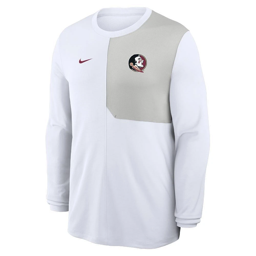 Florida State Nike Dri-Fit UV Coach Long Sleeve Top