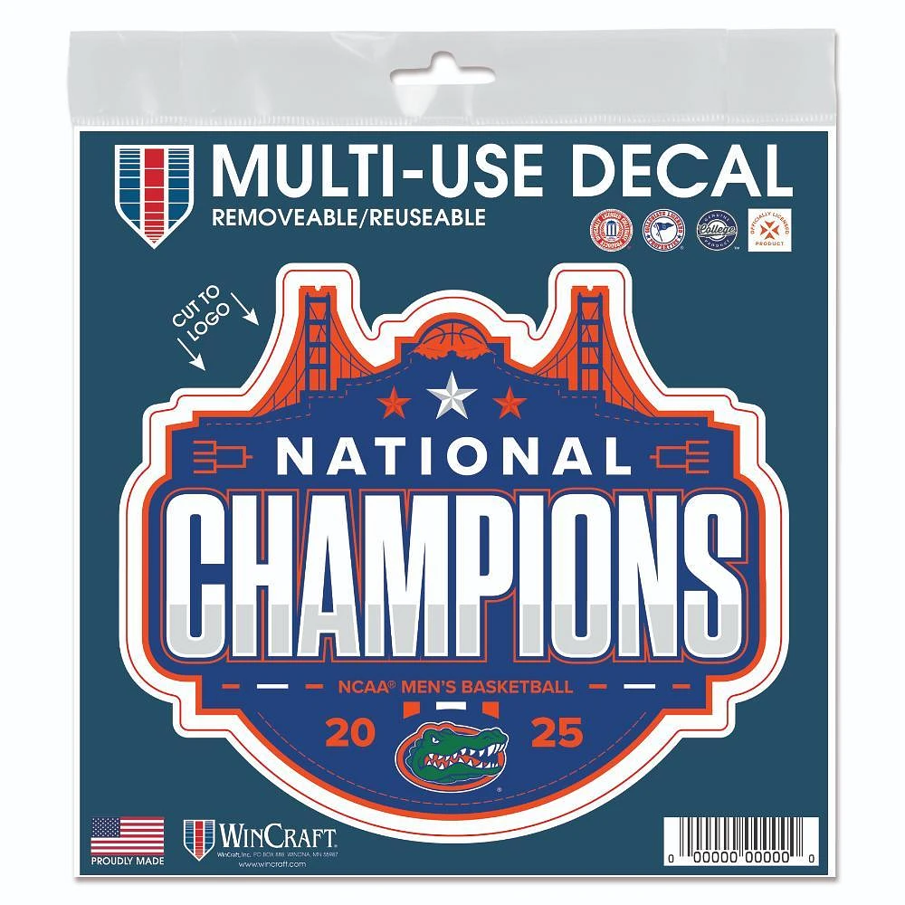 Florida 2025 NCAA Men's Basketball National Champion Multi Use Decal
