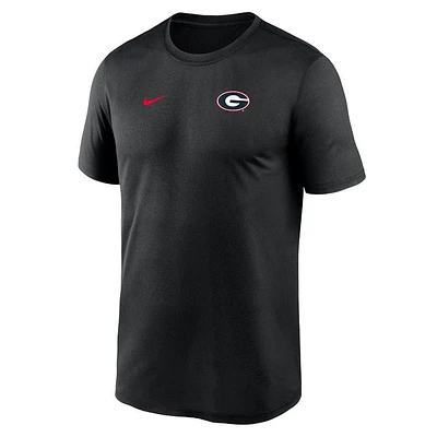 Georgia Nike Dri-Fit Legend Small Logo Tee