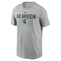Michigan State Nike Dri-Fit Cotton Sideline Team Issue Tee