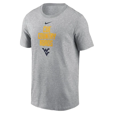 West Virginia Nike Dri-Fit Cotton Sideline Team Issue Tee