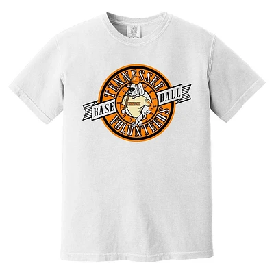 Tennessee Baseball Ribbon Smokey Comfort Colors Tee