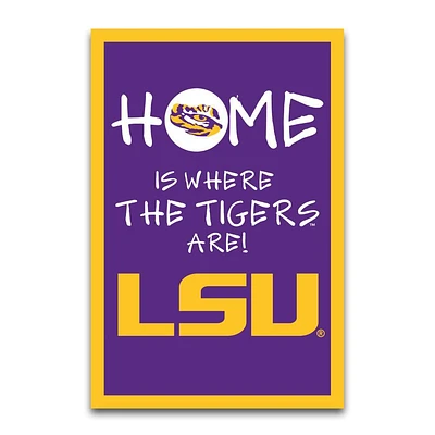 LSU Magnolia Lane 12X18 Inch Home Is Where Garden Flag