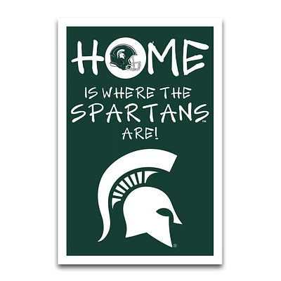 Michigan State Magnolia Lane 12X18 Inch Home Is Where Garden Flag