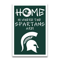 Michigan State Magnolia Lane 12X18 Inch Home Is Where Garden Flag