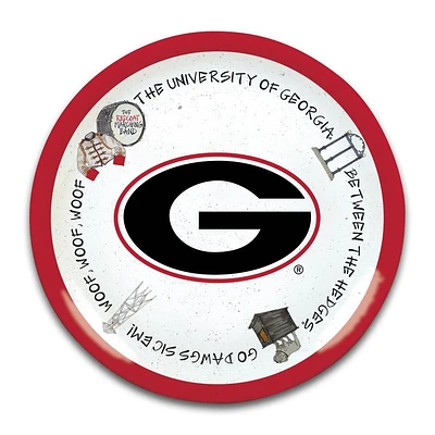 Georgia Magnolia Lane Round Melamine Platter