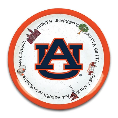 Auburn Magnolia Lane Round Melamine Platter