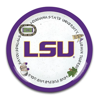 LSU Magnolia Lane Round Melamine Platter