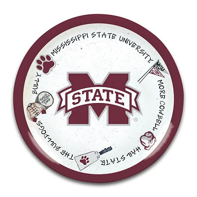Mississippi State Magnolia Lane Round Melamine Platter