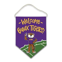 LSU Magnolia Lane 18X25 Inch Welcome Canvas Hanger