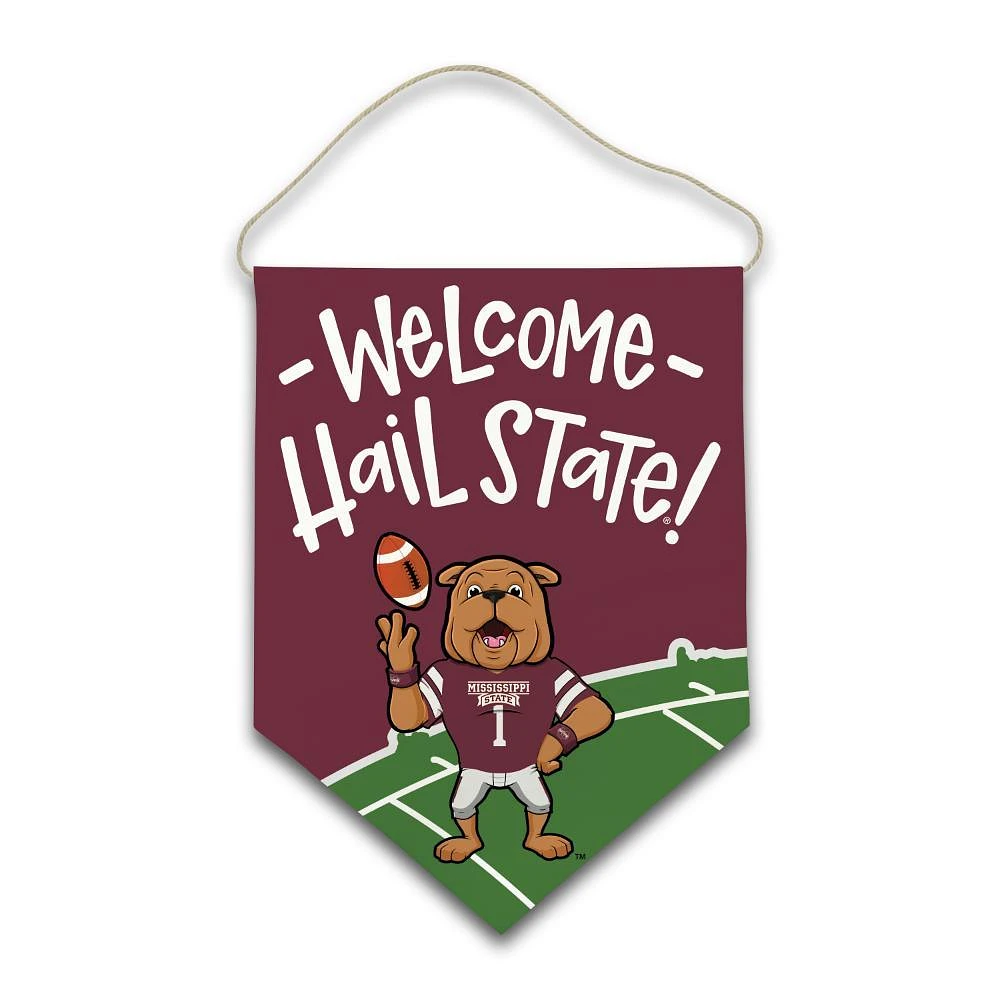 Mississippi State Magnolia Lane 18X25 Inch Welcome Canvas Hanger