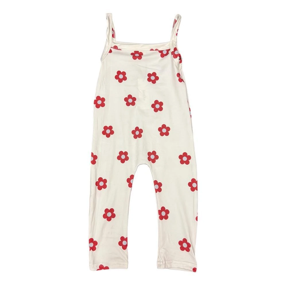 Crimson Sweet Tree Infant Girls Flower Romper