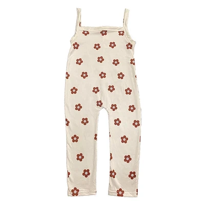Maroon Sweet Tree Toddler Girls Flower Romper