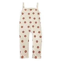 Maroon Sweet Tree Toddler Girls Flower Romper