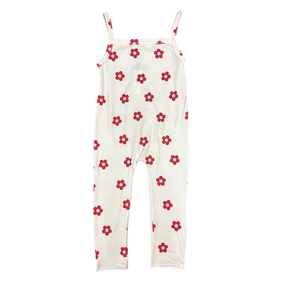 Crimson Sweet Tree Toddler Girls Flower Romper