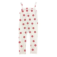 Crimson Sweet Tree Toddler Girls Flower Romper