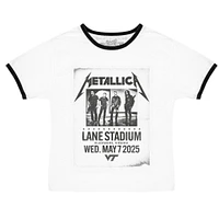 Virginia Tech Women's Retro Brand Metallica Band Poster Ringer Cutoff Tee