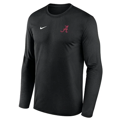 Alabama Nike Dri-Fit Legend Small Logo Long Sleeve Tee