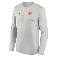 Clemson Nike Dri-Fit Legend Small Logo Long Sleeve Tee
