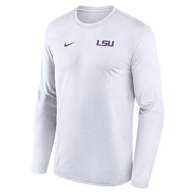 LSU Nike Dri-Fit Legend Small Logo Long Sleeve Tee