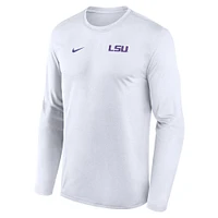 LSU Nike Dri-Fit Legend Small Logo Long Sleeve Tee