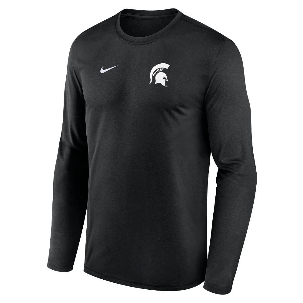Michigan State Nike Dri-Fit Legend Small Logo Long Sleeve Tee