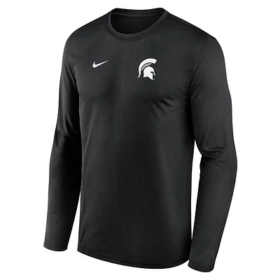 Michigan State Nike Dri-Fit Legend Small Logo Long Sleeve Tee
