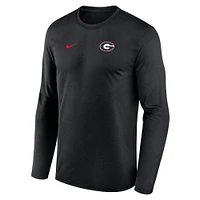 Georgia Nike Dri-Fit Legend Small Logo Long Sleeve Tee