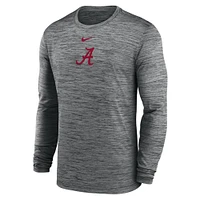 Alabama Nike Dri-Fit Velocity Sideline Long Sleeve Tee