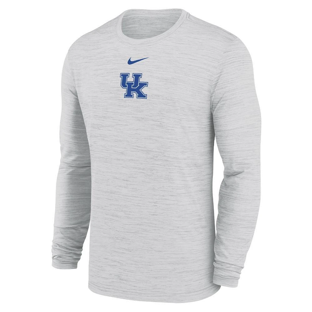 Kentucky Nike Dri-Fit Velocity Sideline Long Sleeve Tee