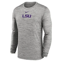 LSU Nike Dri-Fit Velocity Sideline Long Sleeve Tee