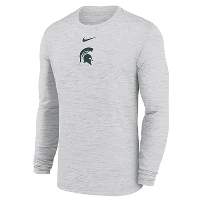Michigan State Nike Dri-Fit Velocity Sideline Long Sleeve Tee