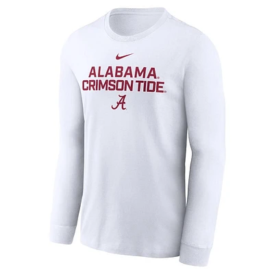 Alabama Nike Dri-Fit Cotton Sideline Team Issue Long Sleeve Tee