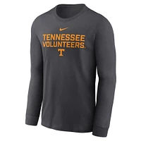 Tennessee Nike Dri-Fit Cotton Sideline Team Issue Long Sleeve Tee