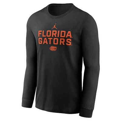 Florida Jordan Brand Dri-Fit Cotton Sideline Team Issue Long Sleeve Tee