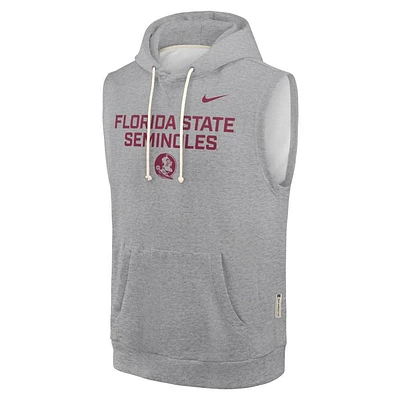 Florida State Nike Dri-Fit Fleece Sleeveless Hoodie