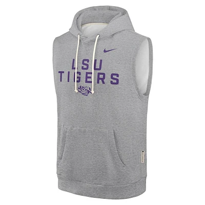 LSU Nike Dri-Fit Fleece Sleeveless Hoodie