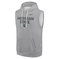 Michigan State Nike Dri-Fit Fleece Sleeveless Hoodie