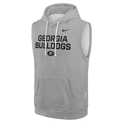 Georgia Nike Dri-Fit Fleece Sleeveless Hoodie