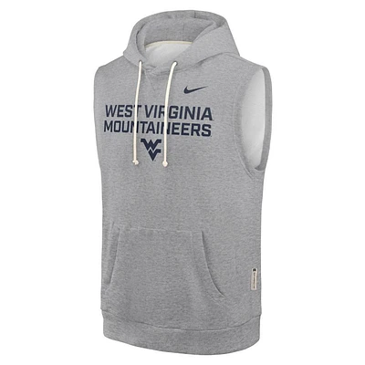 West Virginia Nike Dri-Fit Fleece Sleeveless Hoodie