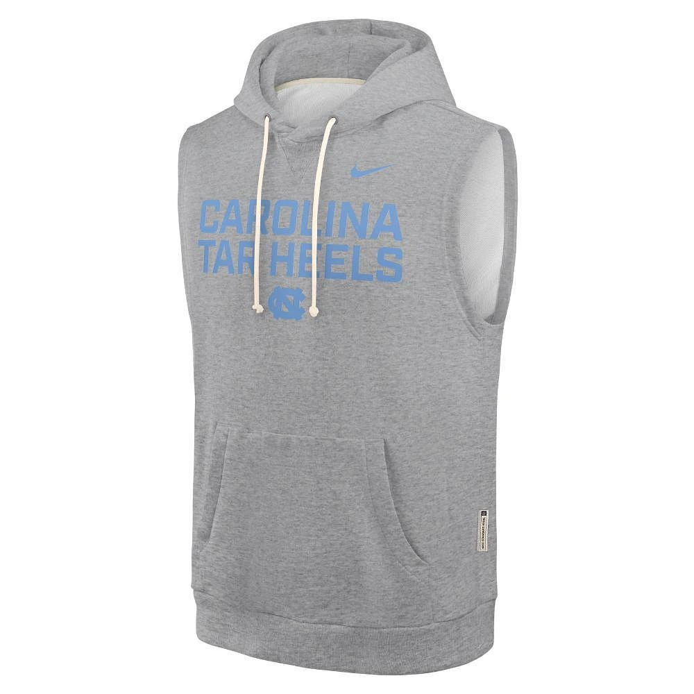 UNC Nike Dri-Fit Fleece Sleeveless Hoodie