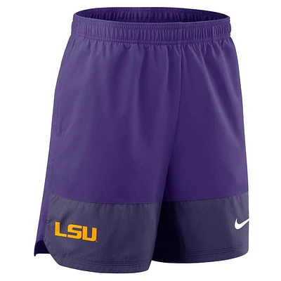 LSU Nike Dri-Fit Woven Sideline Shorts