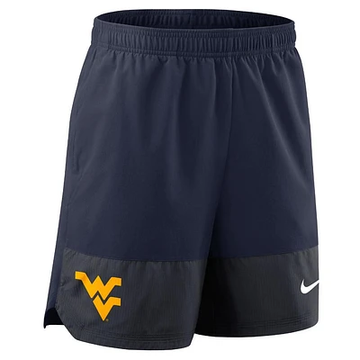 West Virginia Nike Dri-Fit Woven Sideline Shorts